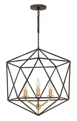 Walmart Hinkley Lighting - Astrid - 3 Light Medium Open Frame Chandelier in Transitional offer