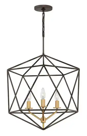 Walmart Hinkley Lighting - Astrid - 3 Light Medium Open Frame Chandelier in Transitional offer