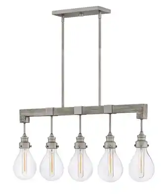 Walmart Hinkley Lighting - Five Light Linear Chandelier - Chandelier - Denton - 5 Light offer