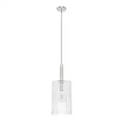 Walmart Hunter Gatz 25 Pendant Gatz 10 Wide Mini Pendant - Nickel offer