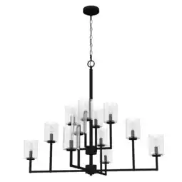 Walmart Hunter Fans - Kerrison - 12 Light Chandelier In Modern Style-33.75 Inches Tall offer