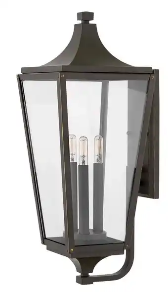 Walmart Hinkley Lighting - Three Light Wall Mount - Jaymes - Three Light Outdoor Large offer