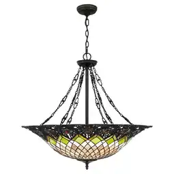 Walmart Quoizel Tf1901 Tiffany 6 Light Bowl Pendant - Bronze offer