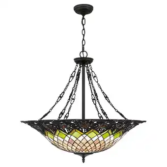 Walmart Quoizel Tf1901 Tiffany 6 Light Bowl Pendant - Bronze offer