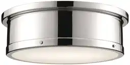 Walmart Kichler 52541 Serca 3 Light 18 Wide Flush Mount Drum Ceiling Fixture - Nickel offer