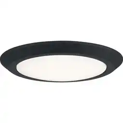 Walmart Quoizel Vrg1612 Verge 12 Wide Led Flush Mount Ceiling Fixture - Black offer