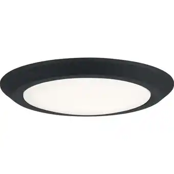 Walmart Quoizel Vrg1612 Verge 12 Wide Led Flush Mount Ceiling Fixture - Black offer