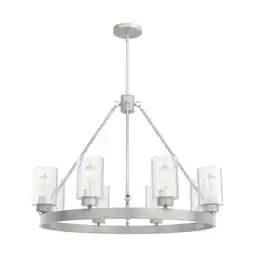 Walmart Hunter Hartland Brushed Nickel 8 Light Chandelier Ceiling Light Fixture offer