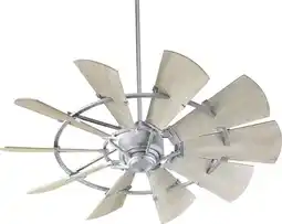 Walmart Quorum International 95210 52 10 Blade Indoor Ceiling Fan - Galvanized offer