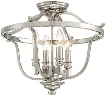 Walmart Minka Lavery - Audrey's Point - 4 Light Semi-Flush Mount in Transitional Style offer