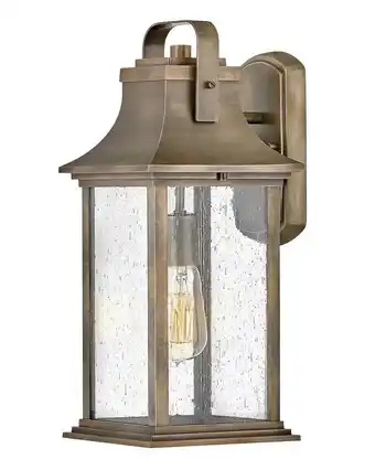 Walmart 1 Light Medium Outdoor Wall Lantern-Burnished Bronze Finish Hinkley Lighting 2394Bu offer