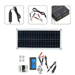 Walmart BAGUER 1000w-12v Solar panel kit for phone rv car caravan home camping outdoor battery offer