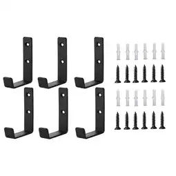 Walmart Heavy Duty Garage Hooks for Storage, 6Pcs Wall Hanging, J Hooks, Tools Storage Utility offer