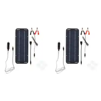 Walmart 2X 12V 30W Portable Solar Panel Car Boat Power Battery Charger Maintainer for Motorcycle Tractor RV offer