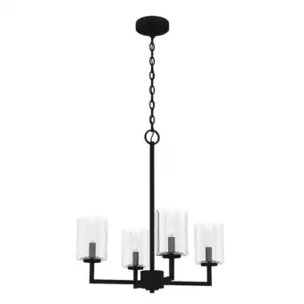 Walmart Hunter Fans - Kerrison - 4 Light Chandelier In Modern Style-22.75 Inches Tall offer