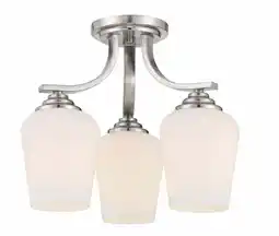 Walmart 3 Light Convertible Chandelier-Brushed Nickel Finish -Traditional Installation Minka Lavery 4926-84 offer