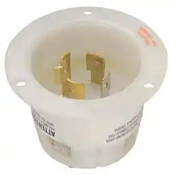 Walmart Hubbell HBL2415 Twist-Lock Flanged Inlet, 3P, 4W, NEMA L14-20P, 125/250V, 20A offer