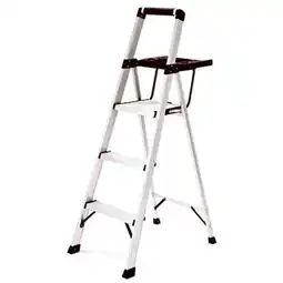 Walmart Rubbermaid Rma-3xst 3-step Light Aluminum Step Stool W/ Large Project Tray offer