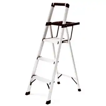 Walmart Rubbermaid Rma-3xst 3-step Light Aluminum Step Stool W/ Large Project Tray offer