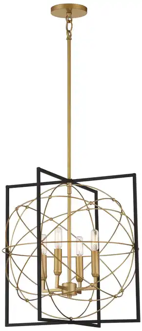 Walmart Minka Lavery - Titans Trace - 4 Light Pendant -Traditional Installation offer