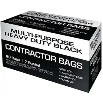 Walmart Petoskey Plastics FG-P9941-05A 42 gal 3-Ply Low Density Pro Contractor Bags - Box of 20 offer