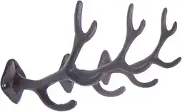 Walmart Wowser Brands Black Antler Wall Hooks, Set of 3, Wall Mounted Decoration, 5.5 Inches offer