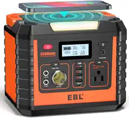 Walmart EBL Portable Power Station 330W Pure Sine Wave Solar Generator Backup Battery offer