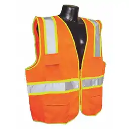 Walmart Condor High Visibility Vest,Orange/Red,L 53YM42 offer