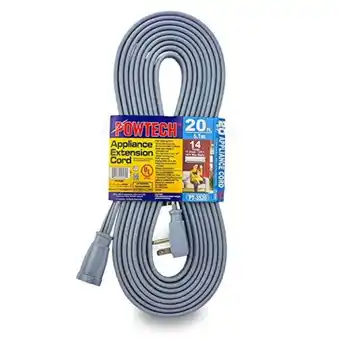 Walmart Powtech CECOMINOD071500 14 Gauge 20 ft Air Conditioner and Appliance Extension Cord offer