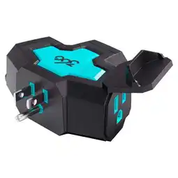 Walmart 360 Electrical Grounded 3 outlets Power Hub, Black & Teal offer