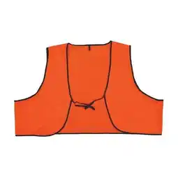 Walmart 2W International 7518 Blaze Plastic Safety Vest, Orange - One Size Fits All, Pack of 12 offer