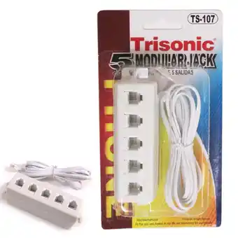 Walmart Trisonic Outlet Modular 5 Port Telephone Splitter Cables 220 Volts Power Adapters offer