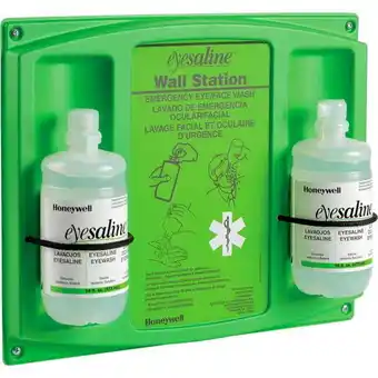 Walmart North Safety Honeywell Eye & Face Wash 16 oz Two Bottle Station - Green offer