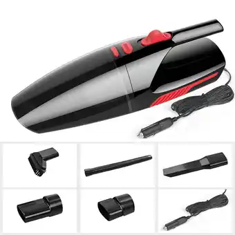 Walmart Wet/Dry Cleaning for Cars, Homes, Liquids,Particles & Hair Powerful 120W LED Handheld Vacuum offer