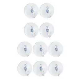 Walmart 10x WINDOW SUCTION CUP HOOKS 40/50mm SUCKER HANGER Plastic Hanging Small F6N8 offer