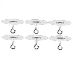 Walmart Adhesive Ceiling Hooks, PVC Metal, 5.12W 6 Pieces offer