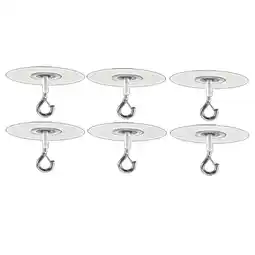 Walmart Adhesive Ceiling Hooks, PVC Metal, 5.12W 6 Pieces offer