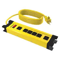 Walmart STANLEY 31608 Shopmax 6 Metal Power Strip With 10-Foot Cord offer