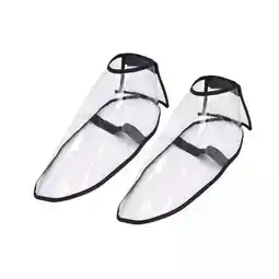 Walmart Stgfyxgs 4xHair Salon Shoe Cover PVC Haircut Shoes Cover for Hair Dye or Hair Cut Salon offer