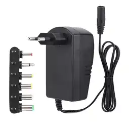 Walmart 30W Universal Voltage Adapter, 3V-12V Adjustable, EU Plug, 100-240V Input, 6 Connectors Included offer