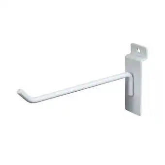 Walmart Econoco Deluxe Hook for Slat Wall, 6, White (Pack of 96) offer