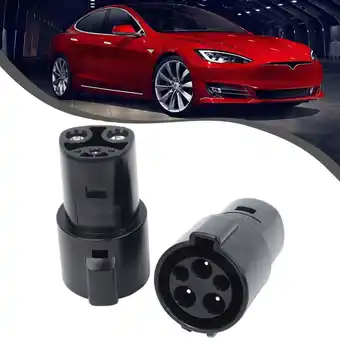 Walmart SAE J1772 Charger for Tesla Model 3 Y S X EV Public Charging Adapter 60A 250V offer