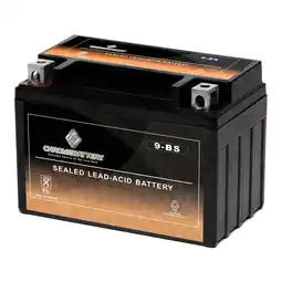 Walmart Chrome Battery YTX9-BS (9-BS 12 Volt,8 Ah, 120 CCA) Motorcycle Battery for Honda Cbr600 600cc 87-'00 offer