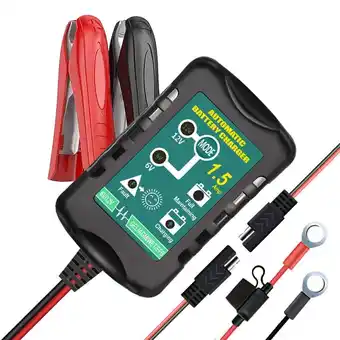 Walmart Automatic Battery Charger 6V/12V 1.5A Trickle Charger for Motorcycle/Lawn Mower Model# EPA1020-0612 offer