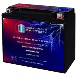 Walmart YTX20L-BS Battery Replacement for Honda Yamaha Kawasaki Motorcycle offer