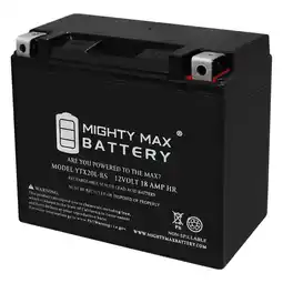 Walmart YTX20L-BS Battery Replacement for Honda Yamaha Kawasaki Motorcycle offer