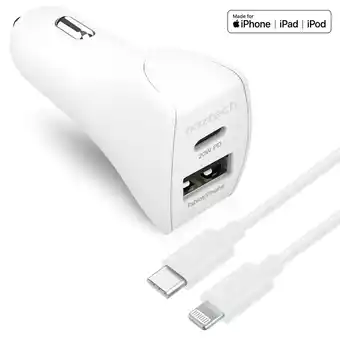 Walmart Naztech 20W USB-C PD+12W USB Car Charger (USBCABLE5-PRNT) offer