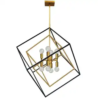 Walmart 8 Light Pendant, Vintage Bronze & Matte Black Finish offer