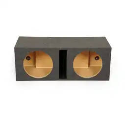 Walmart QPower QSBASS10 Single 10 Vented Slot Ported Subwoofer Sub Enclosure Box offer