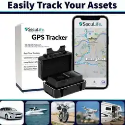 Walmart Seculife GL320 Mini GPS Tracker, Magnetic Waterproof Case - Included 1 Month of Service - Black offer